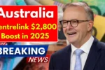 Centrelink 2800 Boost in 2025