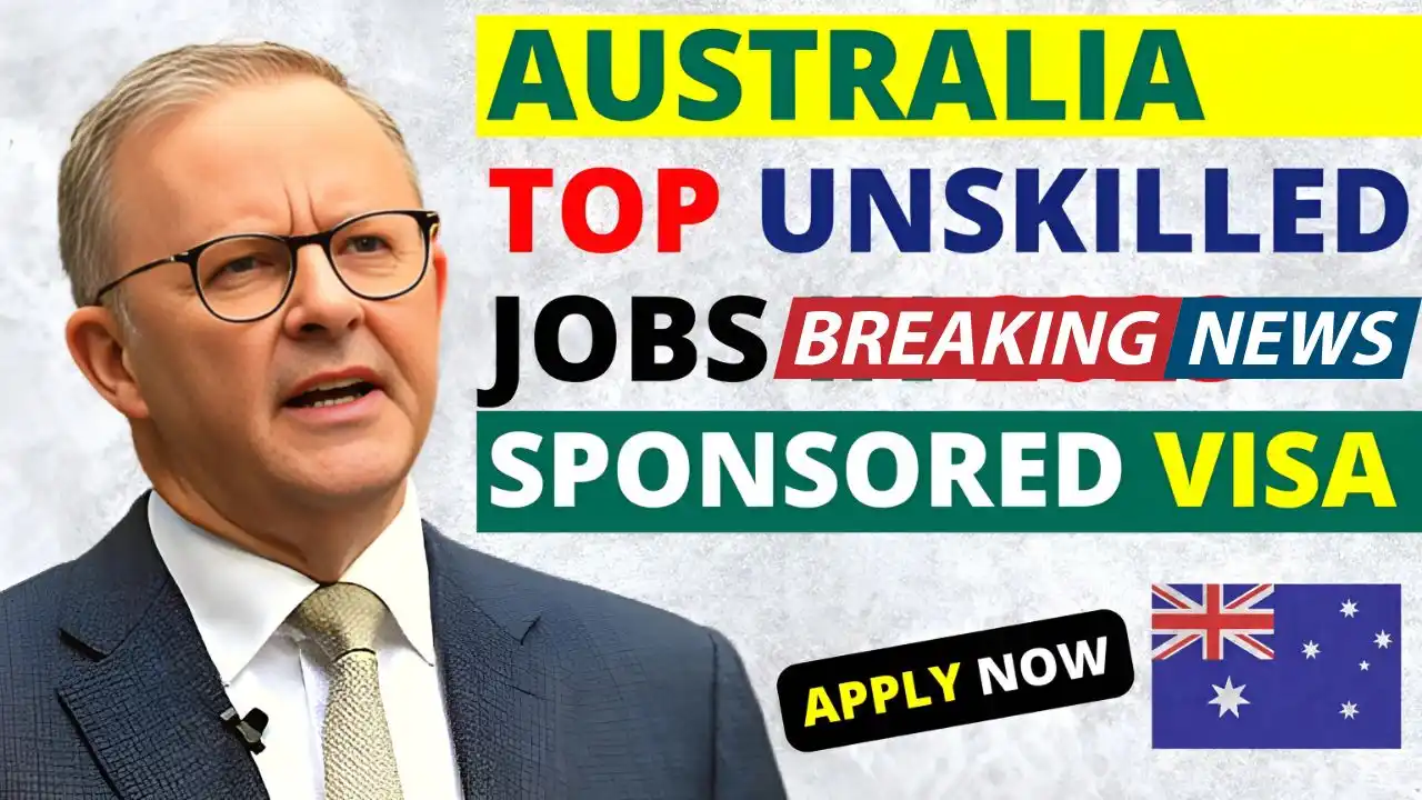 Visa Sponsored Unskilled Jobs in Australia 1
